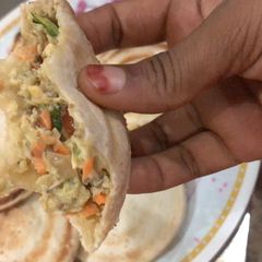 A picture of Nigerian burger bye chef ameerah_tuaa.