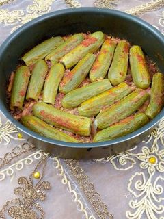 صورة لوصفة كوسه باللحمه المفرومه