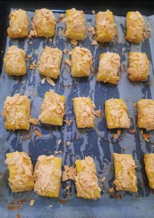 Foto resep Puff Pastry Almond Cookies