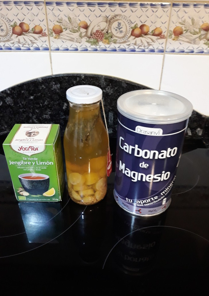 Una foto de Infusión de té verde con uva blanca, s.de lino y c.de magnésio