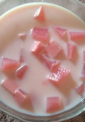 Foto resep Es susu agar2 simple