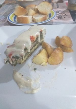 Una foto de Lasaña de acelga