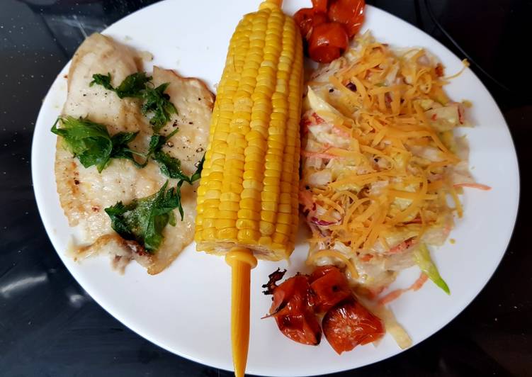 Oven Cooked Parmesan & Lemon Tilapia fish. π