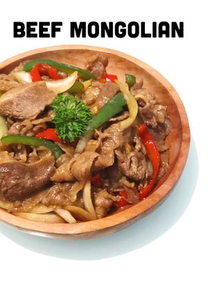 Foto resep Beef Mongolian / Sapi Cah Mongolian