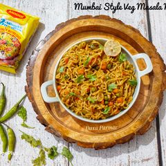 Veg Masala Maggi (Mumbai Street Style) A picture of Veg Masala Maggi (Mumbai Street Style).