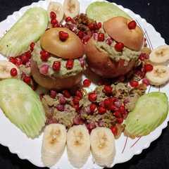 Savory Stuffed Apples with Guava Sauce-レシピのメイン写真