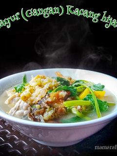 Foto resep Sayur (gangan) kacang ijo