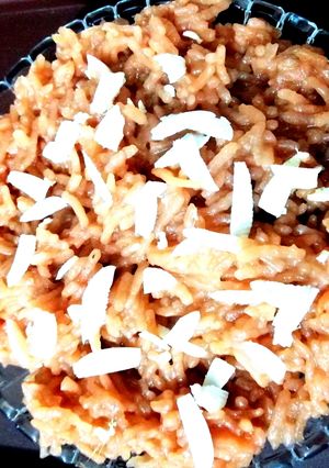 A picture of Gur wale rice.