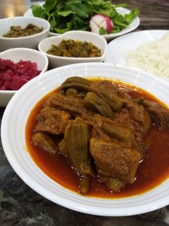 عکسی از دستور خورشت بامیه