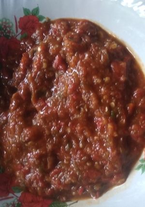 Foto resep Sambal kukus pedas manis