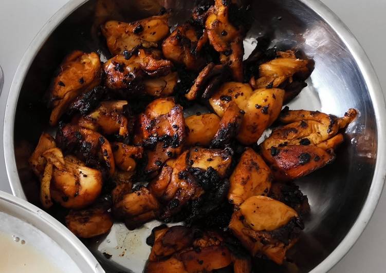 How to Prepare Marinated Pepper Chicken in 10 Minutes for Mom