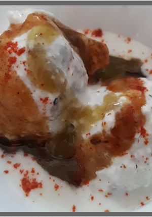 A picture of Bread Dahi Vada.