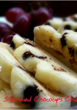 Foto resep Steamed chococips cheese cake (bolkus keju chococips)