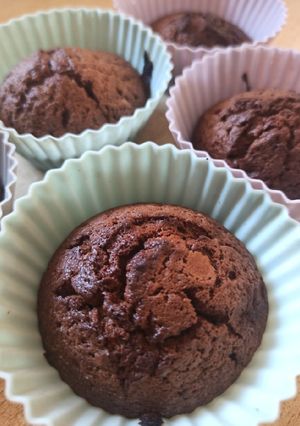 Une photo de Muffins plein d'amour au chocolat sans gluten 😋🤗