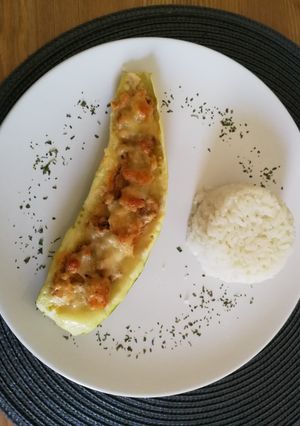 Töltött cukkini recept fotója