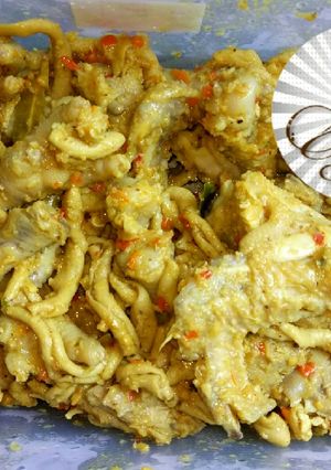 Foto resep Sayap ceker setan + usus pedas