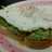 Avocado toast with fried egg