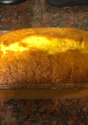 Una foto de Budín de naranja y zanahoria vegano