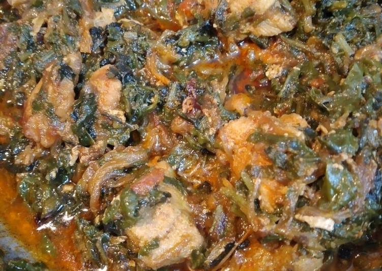 Palak with boneless chicken