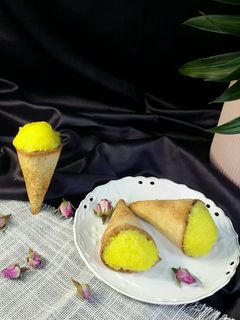 عکسی از دستور حلوا قیفی