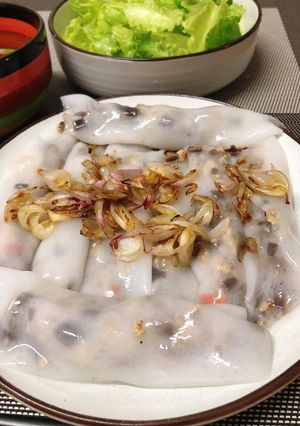 Hình của món Bánh cuốn keto.