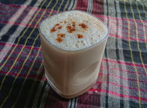 Hình của món Sinh tố sữa chua kefir cafe.