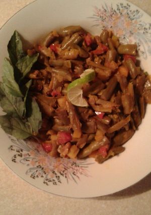 عکسی از دستور خوراک لوبیا سبز