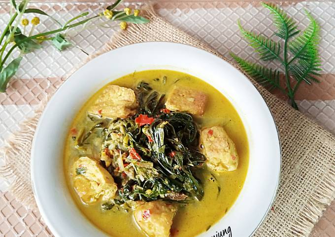 Resep Sayur daun singkong kuah santan oleh Niung Niung