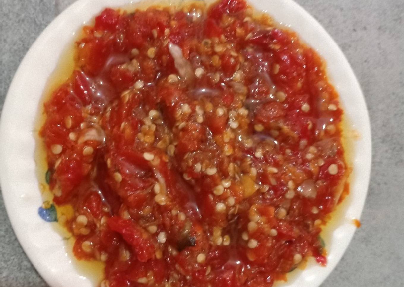 Sambal Korek Ala Bebek Goreng H Slamet