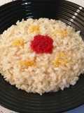Riso pilaf al limone con uova di lompo