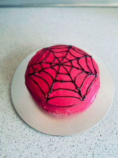 Una foto de Tarta de spiderman
