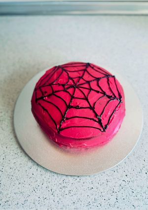 Una foto de Tarta de spiderman