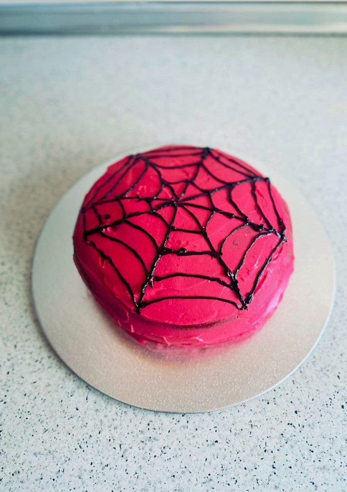 Una foto de Tarta de spiderman