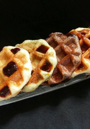 รูปของ Belgian waffle หอมอร่อย