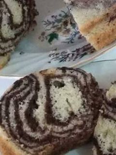 صورة لوصفة كيك الزيبرا