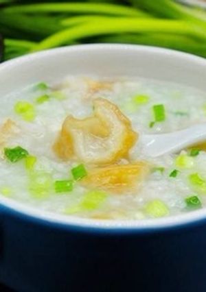 Hình của món Cháo nêm chay.