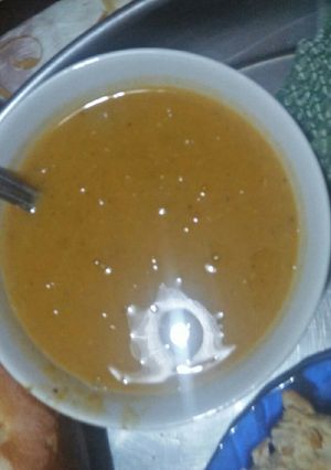 صورة لوصفة شوربة العدس 😋😋 صحية