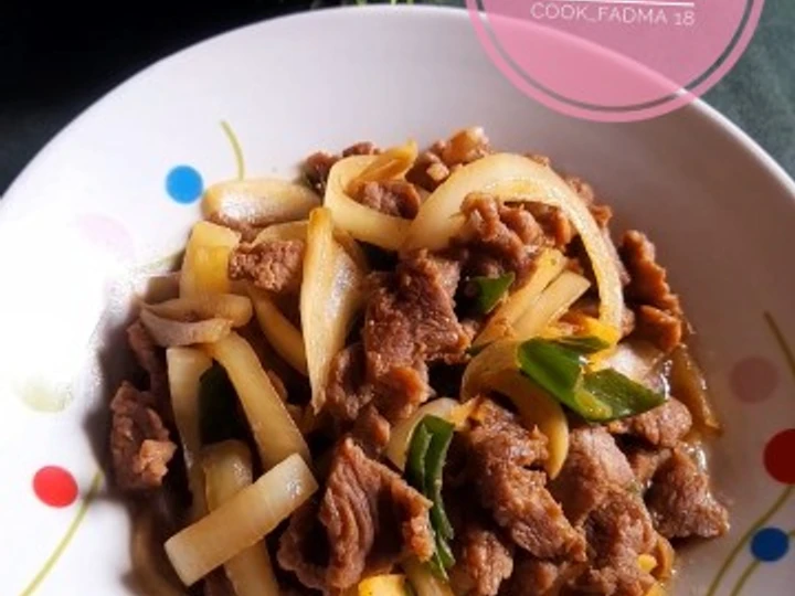 Cara Mudah Menyiapkan Resep Beef teriyaki simple Anti Ribet, Enak Banget