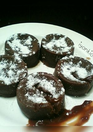 Foto resep Choco lava praktis&irit(8pcs) no mixer&oven