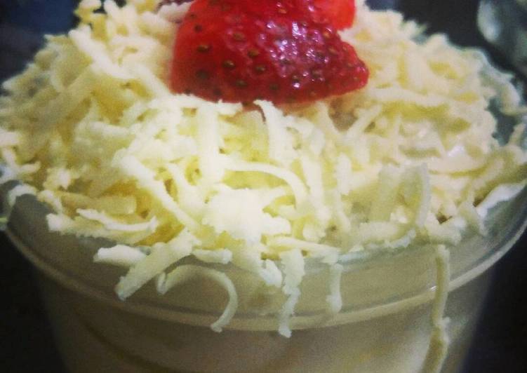 Cheese cake kukus buah(strowbery) #keto