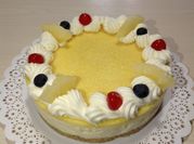 Una foto de cheesecake de piña