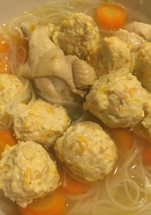 Foto resep Sop wortel bakso ayam