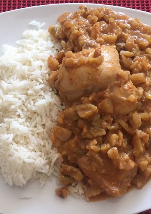 Una foto de Carapulcra (plato típico peruano)
