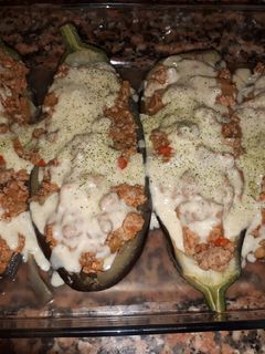 Una foto de Berenjenas rellenas de pavo