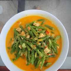 A picture of Kacangpanjang masak santan.