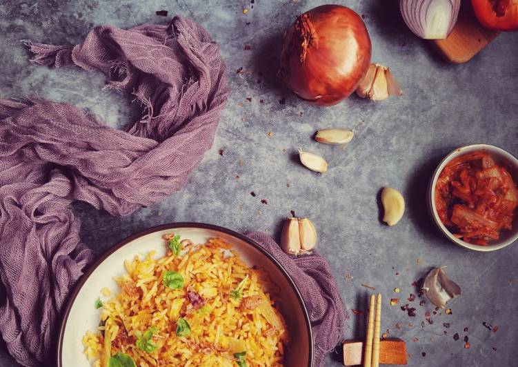 Cara Mudah Nasi Goreng Kimchi Tuna Masakan Makanan Melayu