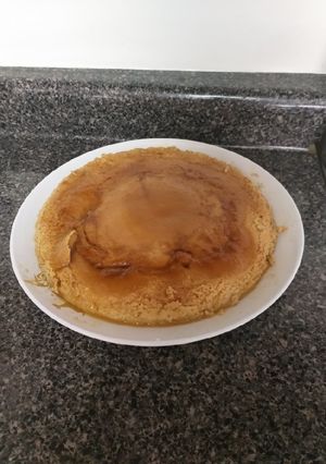 Una foto de Flan de café