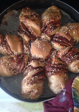 صورة لوصفة فطيرة وردة بالنيوتيلا
