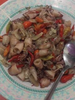 Foto resep Cumi Asin Mercon