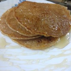 Jaggery and Wheat pancakes A picture of Jaggery and Wheat pancakes.